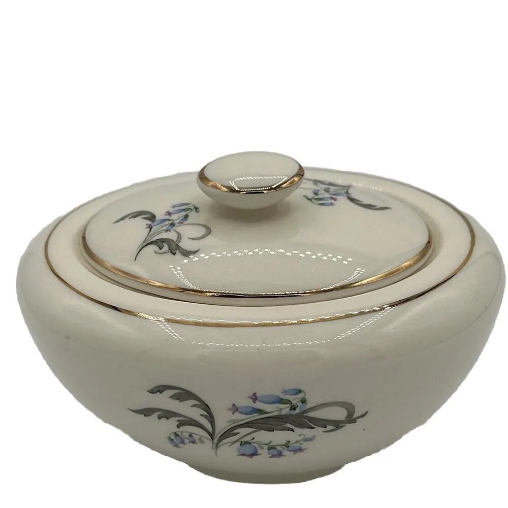Edwin Knowles China Bluebells Sugar Bowl W/ Lid Discontinued